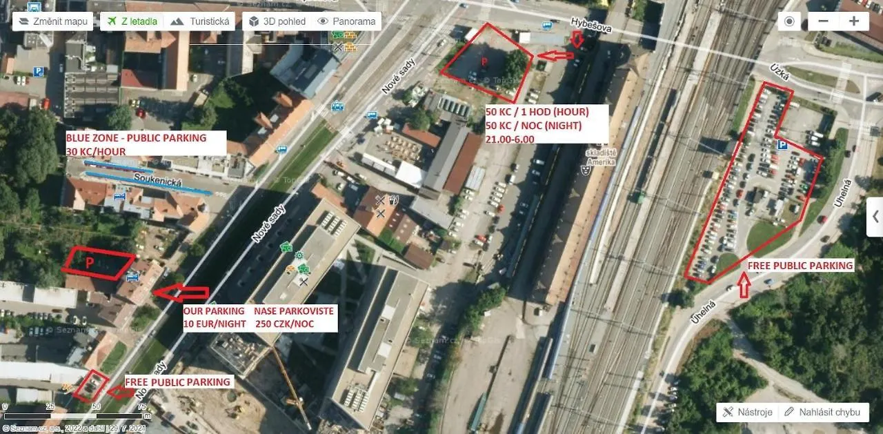 Apartment With Parking In The Center - 500M From Hlavni Nadrazi Brno